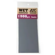 Wet Sandpaper 1500 Grit. 3 units - AK Interactive AK9035