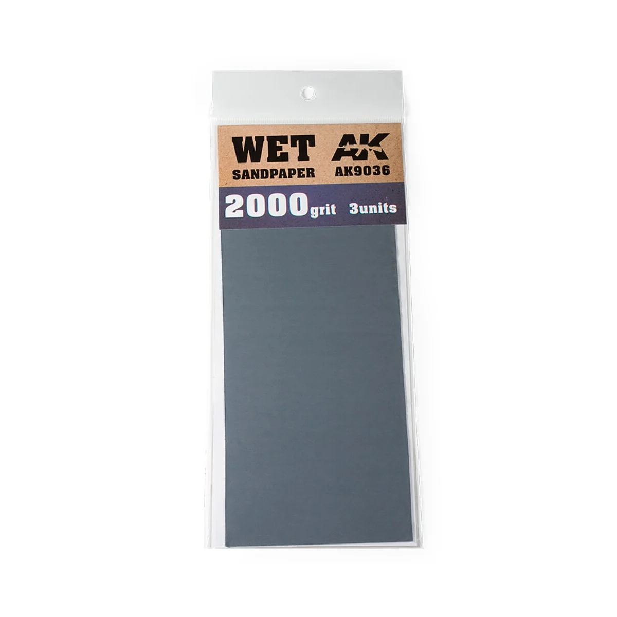 Wet Sandpaper 2000 Grit. 3 units - AK Interactive AK9036