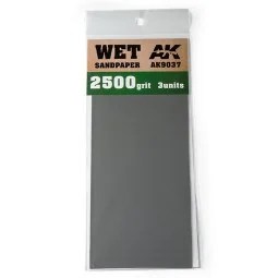Wet Sandpaper 2500 Grit. 3 units - AK Interactive AK9037