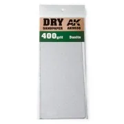 Dry Sandpaper 400 Grit. 3 units - AK Interactive AK9038