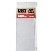 Dry Sandpaper 600 Grit. 3 units - AK Interactive AK9039