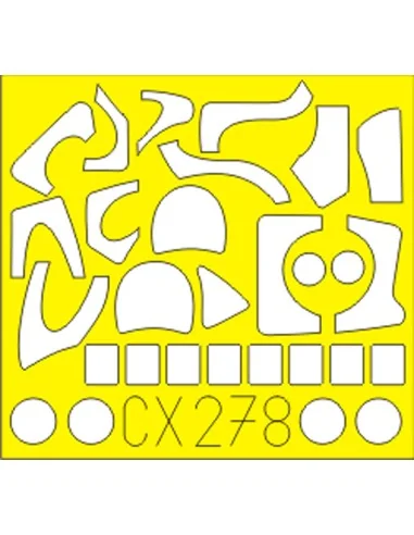 Mi-24V Hind E for Zvezda, 1/72 - Eduard Accessories CX278
