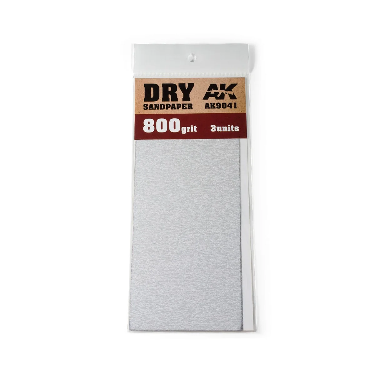 Dry Sandpaper 800 Grit. 3 units - AK Interactive AK9041