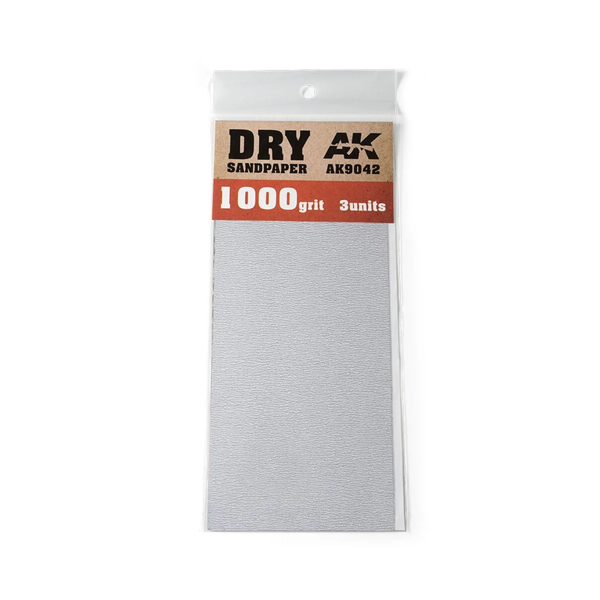 Dry Sandpaper 1000 Grit. 3 units - AK Interactive AK9042