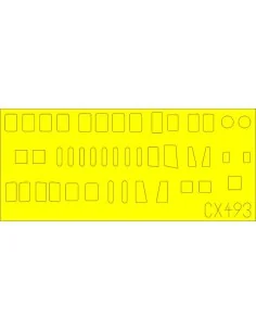 H8K2 Emily fuselage windows for Hasegawa, 1/72 - Eduard Accessories...