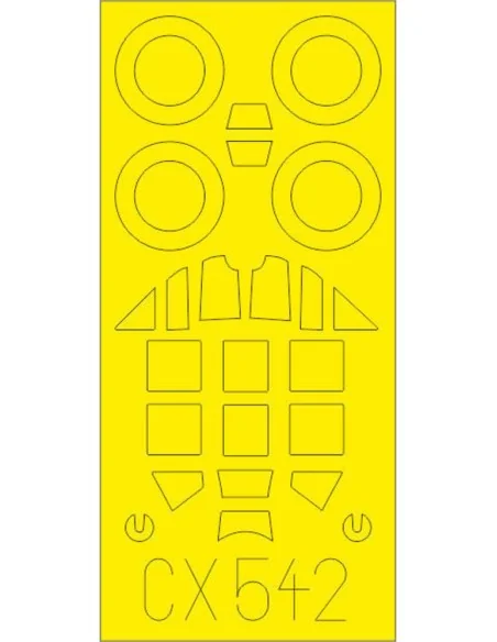Bf 109G-6 for Tamiya, 1/72 - Eduard Accessories CX542
