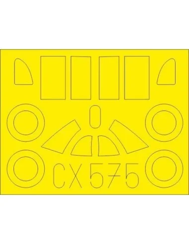 La-5 early for Clear Prop, 1/72 - Eduard Accessories CX575