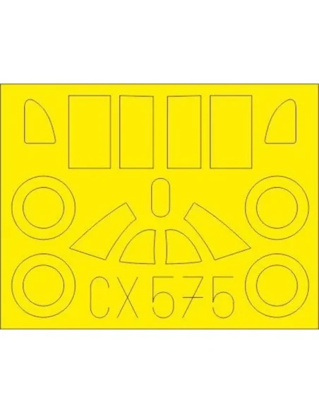 La-5 early for Clear Prop, 1/72 - Eduard Accessories CX575
