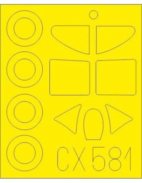 [NO_DESC] D.520 for Hasegawa, 1/72 - Eduard Accessories CX581