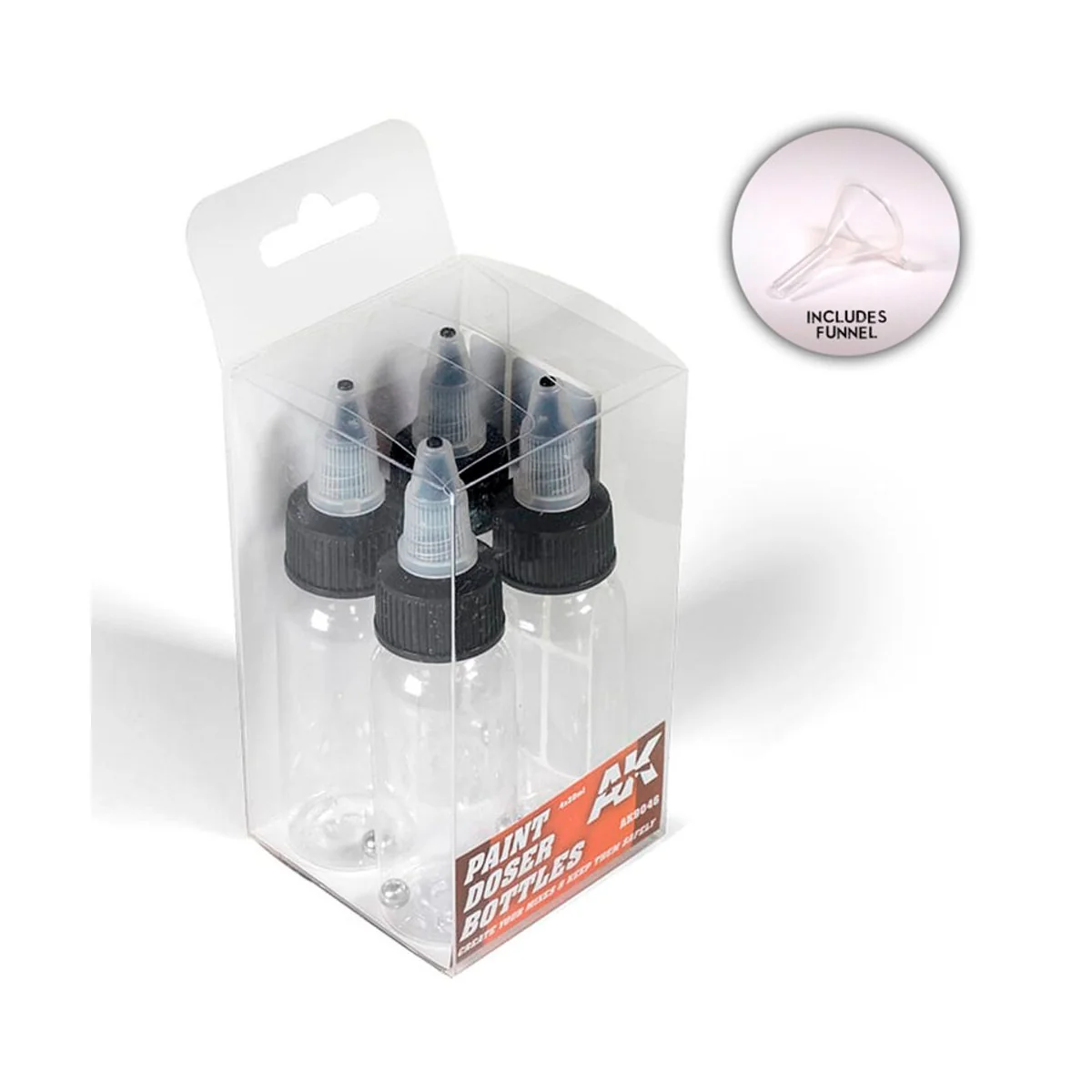Paint Doser Bottles 4x30 ml - AK Interactive AK9046