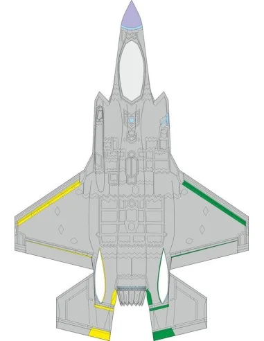 F-35A RAM panels late 1/72 TAMIYA, 1/72 - Eduard Accessories CX655