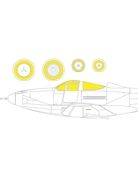P-39 / P-400 1/72 ARMA HOBBY, 1/72 - Eduard Accessories CX660