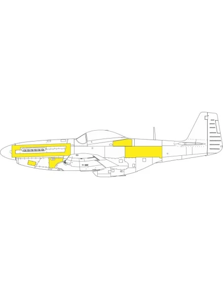 [NO_DESC] P-51D surface panels, 1/72 - Eduard Accessories CX665