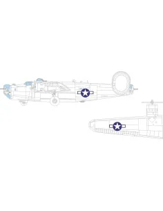 B-24H US national insignia, 1/72 - Eduard Accessories CX668