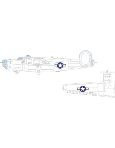 B-24H US national insignia, 1/72 - Eduard Accessories CX668