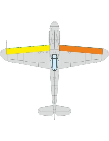 Bf 109G wings leading edge wavy lines, 1/72 - Eduard Accessories CX676