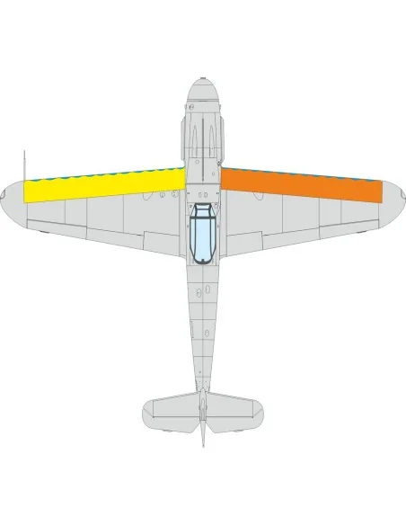 Bf 109G wings leading edge wavy lines, 1/72 - Eduard Accessories CX676