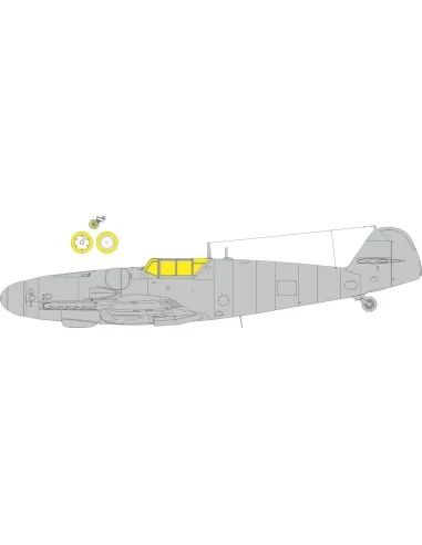 Bf 109G-6 classic canopy EDUARD, 1/72 - Eduard Accessories CX687