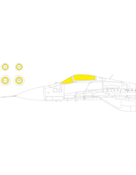 MiG-29 9-13 GREAT WALL HOBBY, 1/72 - Eduard Accessories CX690