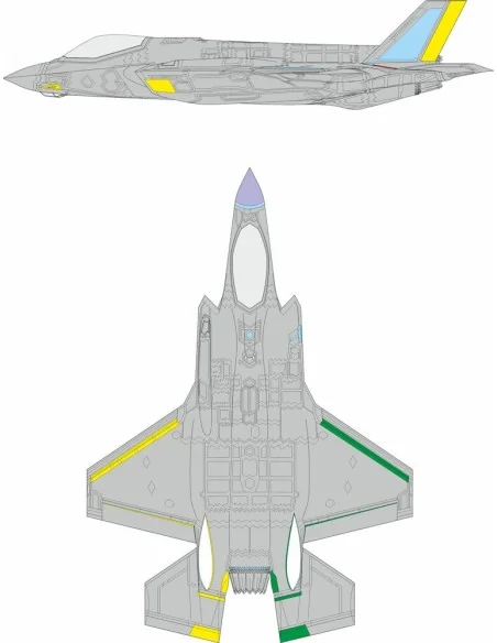 F-35A RAM coating late REVELL, 1/72 - Eduard Accessories CX694