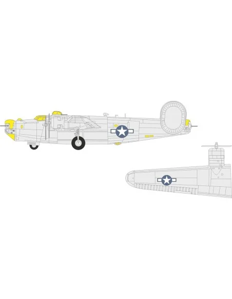 B-24J US national insignia HASEGAWA, 1/72 - Eduard Accessories CX696