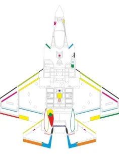 F-35C RAM coating 1/72 for Tamiya, 1/72 - Eduard Accessories CX698