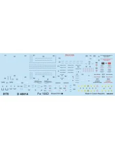 [NO_DESC] Fw 190D stencils, 1/48 - Eduard Accessories D48014