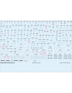 MiG-21PFM stencils for Eduard, 1/48 - Eduard Accessories D48018