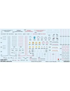 Bf 109G stencils for Eduard, 1/48 - Eduard Accessories D48025