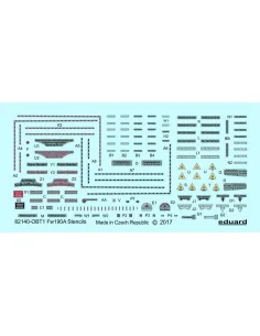 Fw 190 A stencils for Eduard, 1/48 - Eduard Accessories D48029
