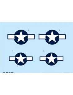 P-51D national insignia for Eduard, 1/48 - Eduard Accessories D48033