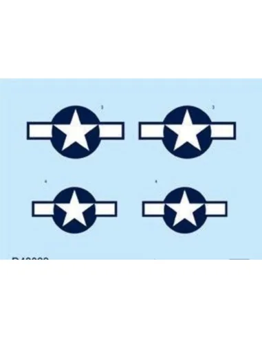 P-51D national insignia for Eduard, 1/48 - Eduard Accessories D48033