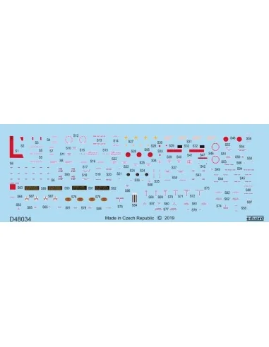 P-51D stencils for Eduard, 1/48 - Eduard Accessories D48034