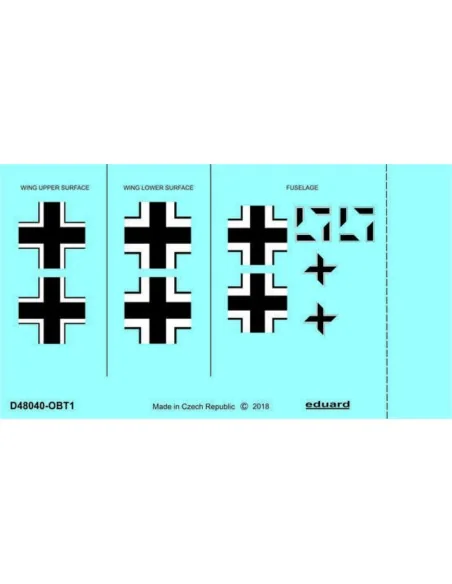 Fw 190A-2 national insignia for Eduard, 1/48 - Eduard Accessories D...