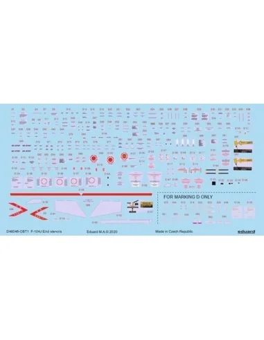 F-104J Eiko stencils f. Eduard/Hasegawa, 1/48 - Eduard Accessories ...