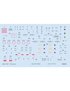 [NO_DESC] P-38 stencils 1/48 for TAMIYA/ACADEMY/HASEGAWA, 1/48 - Ed...