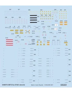 Su-27UB stencils 1/48 for ACADEMY/KITTY HAWK/GWH, 1/48 - Eduard Acc... 2
