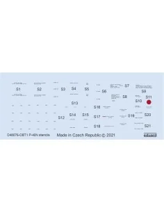 P-40N stencils 1/48 for HASEGAWA, 1/48 - Eduard Accessories D48076