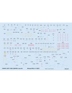 MiG-23MF/ML stencils 1/48 for TRUMPETER, 1/48 - Eduard Accessories ...