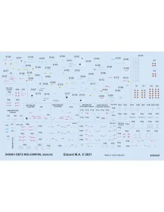 MiG-23MF/ML stencils 1/48 for TRUMPETER, 1/48 - Eduard Accessories ... 2