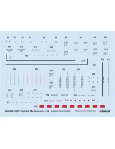 Spitfire Mk.V stencils 1/48 for EDUARD, 1/48 - Eduard Accessories D...
