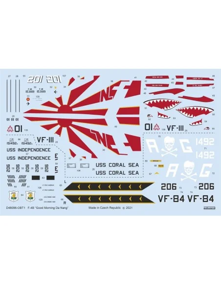 F-4B Good Morning Da Nang for TAMIYA, 1/48 - Eduard Accessories D48096