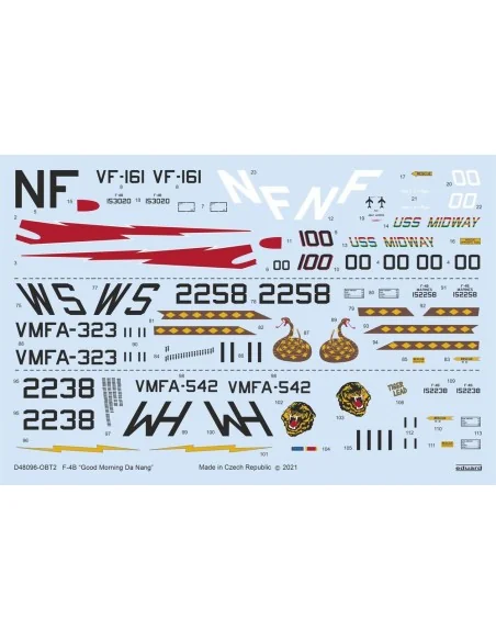 F-4B Good Morning Da Nang for TAMIYA, 1/48 - Eduard Accessories D48096