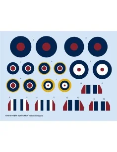 [NO_DESC] Spitfire Mk.V national insignia for EDUARD, 1/48 - Eduard...