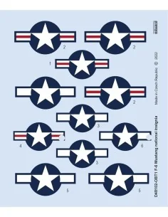 F-6 Mustang national insignia for EDUARD, 1/48 - Eduard Accessories...