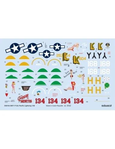 P-38J Pacific Lightning, 1/48 - Eduard Accessories D48103