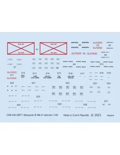 Mosquito B Mk.IV stencils for TAMIYA/REVELL, 1/48 - Eduard Accessor...