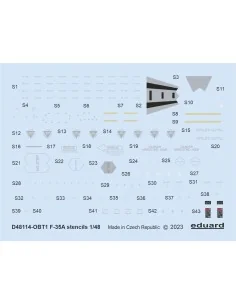 F-35A stencils, 1/48 - Eduard Accessories D48114
