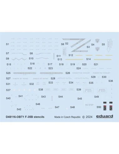[NO_DESC] F-35B stencils, 1/48 - Eduard Accessories D48116