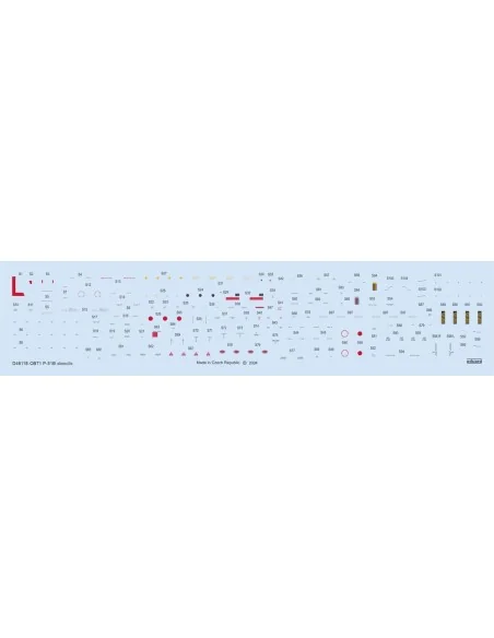 [NO_DESC] P-51B stencils EDUARD, 1/48 - Eduard Accessories D48118